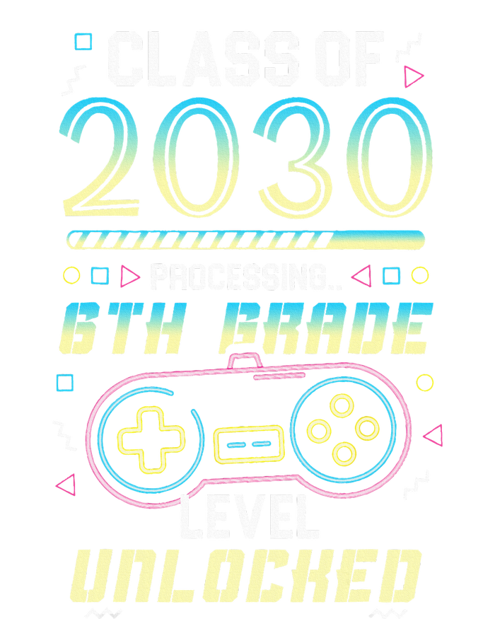 Class Of 2030 Gaming 6th Grade Level Unlocked Back To School Women's T-Shirt