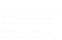 Abibliophobia Definition Funny Reading Cool Gift 16 in Basic Backpack