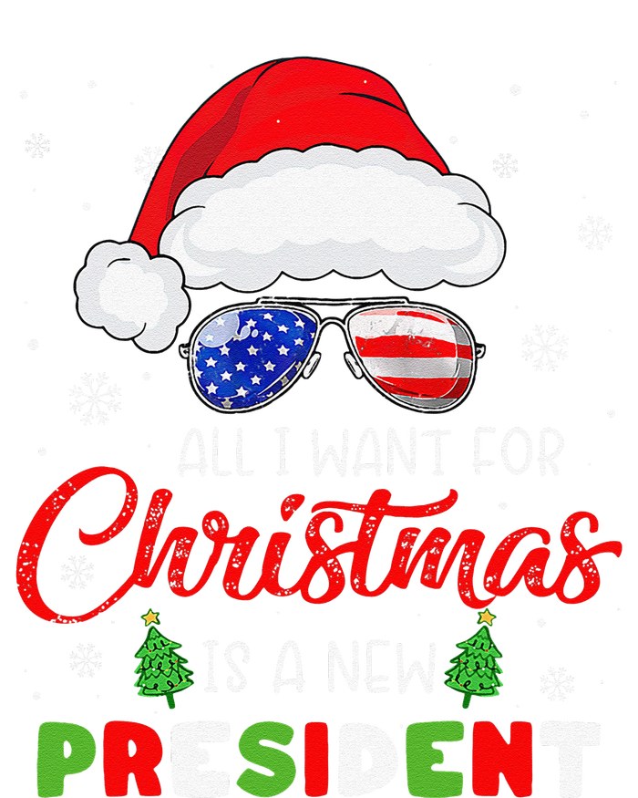 All I Want For Christmas Is A New President Xmas USA Santa Long Sleeve Shirt