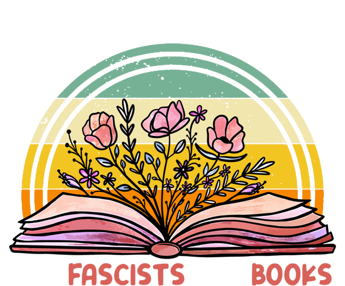 Ban Fascists Not Books Pink Flowers Gift Tall T-Shirt