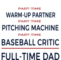 Full Time Baseball Dad Baseball Dad With Balls Ballers Daddy Cool Gift Button