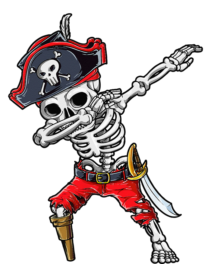 Dabbing Skeleton Pirate Halloween Kids Jolly Roger Kids T-Shirt