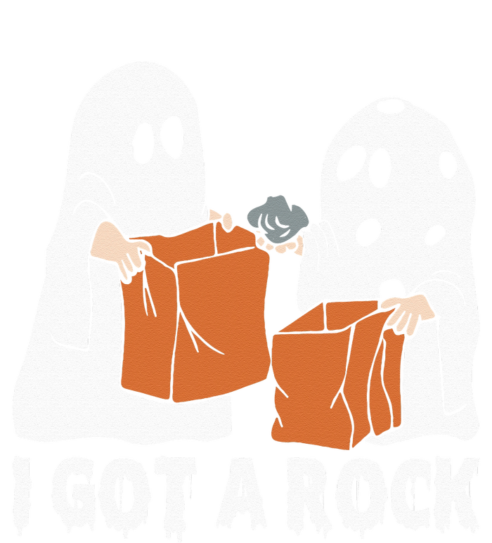 Funny Boo Ghost Scary I Got A Rock Halloween Dry Zone Grid Polo