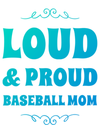 Funny Loud And Proud Baseball Moms Sports Mom Mother Humor Gift USA-Made Snowflake Beanie