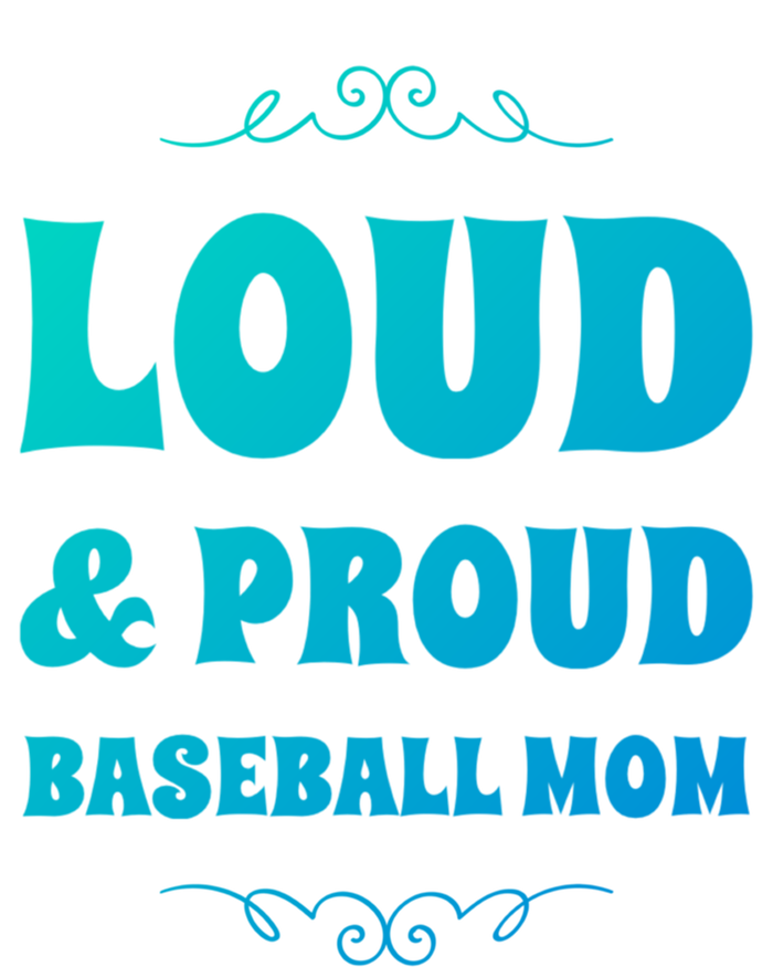 Funny Loud And Proud Baseball Moms Sports Mom Mother Humor Gift USA-Made Snowflake Beanie