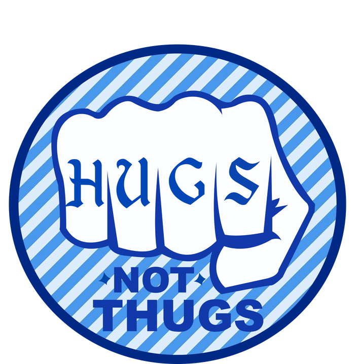 HUGS NOT THUGS Full-Length Apron With Pockets