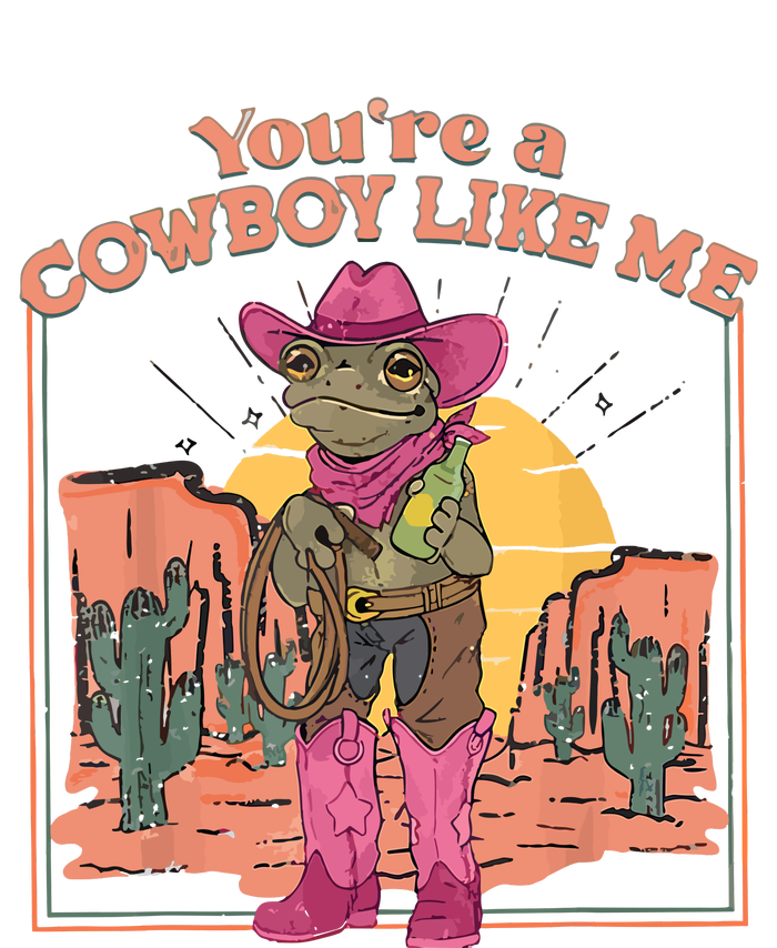 Youre A Cowboy Like Me Cowboy Frog Funny USA-Made Doggie Bandana