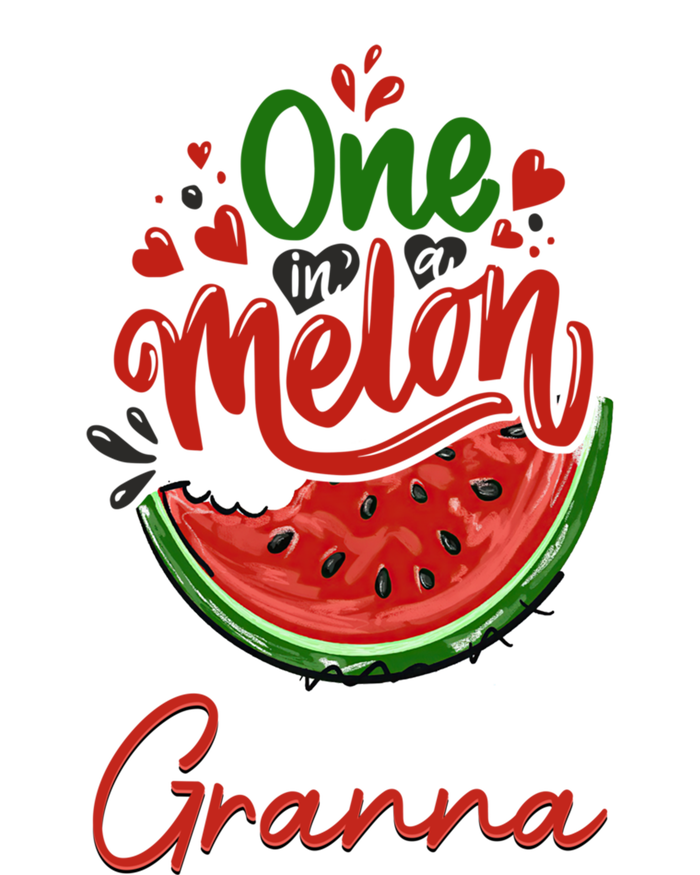 Funny One In A Melon Granna Matching Group Gift Tie-Dye T-Shirt