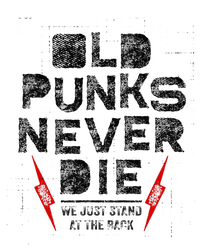 Old Punks Never Die Punk We Stand in the Back Rock Legacy Cool Fit Booney Bucket Hat