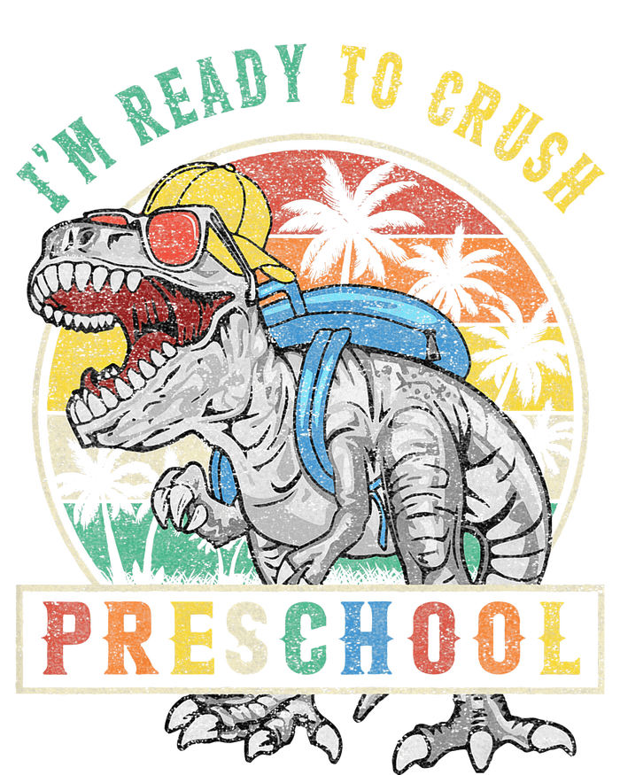 I'm Ready To Crush PreSchool Dinosaur First Day Of School Pom Pom 12in Knit Beanie