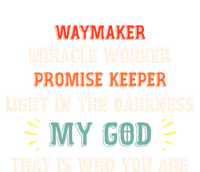 Waymaker Miracle Worker Promise Keeper John 3:16 Christian Gift Premium Hoodie