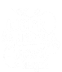 Work Hard Travel Harder Funny Quote Gift Tie Dye Hoodie