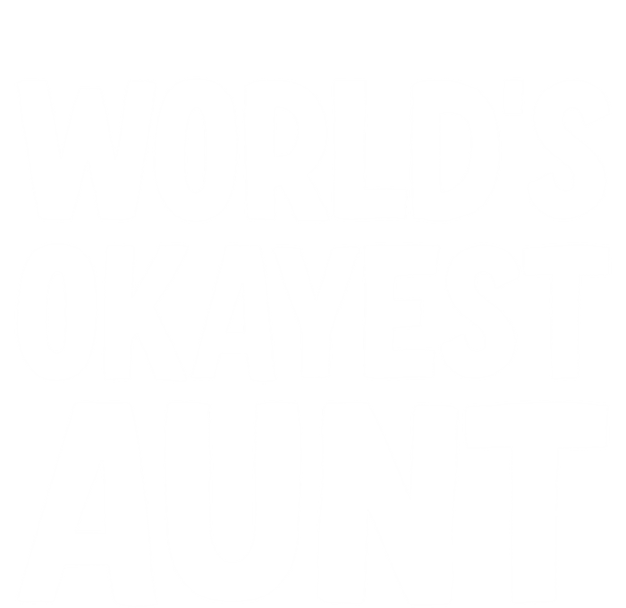 Worlds Okayest Aunt Gift Kids Long Sleeve Shirt