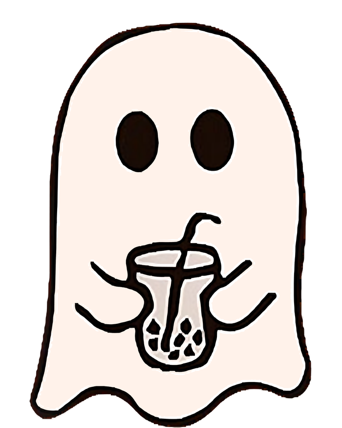 Little Ghost Ice Coffee Happy Halloween T-Shirt