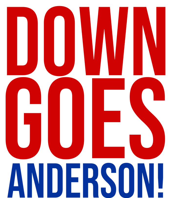 Down Goes Anderson Cleveland Vs Chicago Fight Baseball T-Shirt