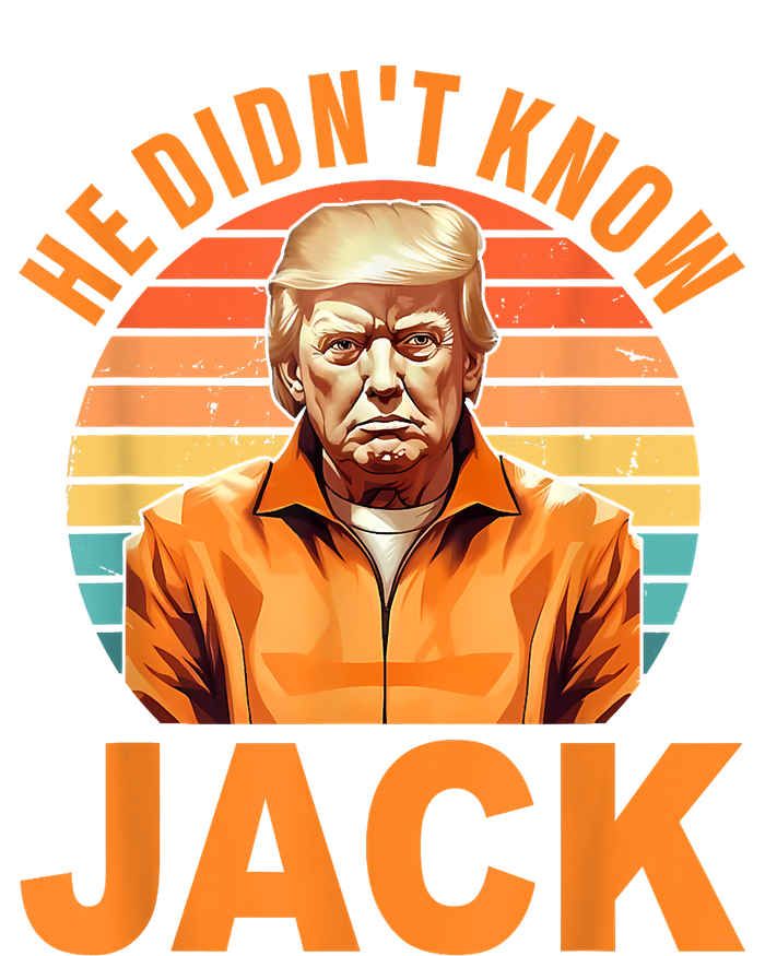 He Didnt Know Jack Trump Apparel Kids Long Sleeve Shirt