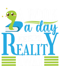 Book Reading A Book A Day Keeps Reality Away Funny Gift Insulated Varsity Jacket