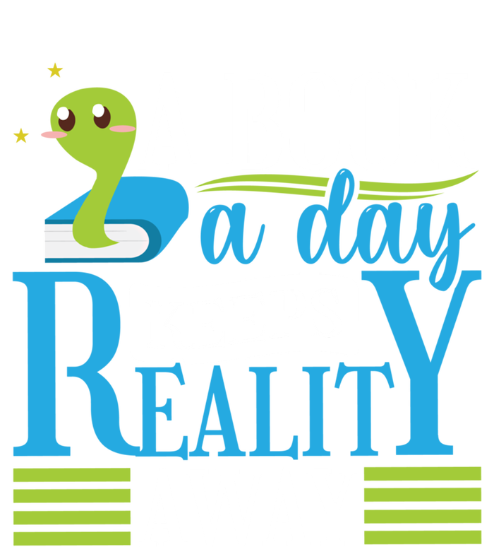 Book Reading A Book A Day Keeps Reality Away Funny Gift Insulated Varsity Jacket