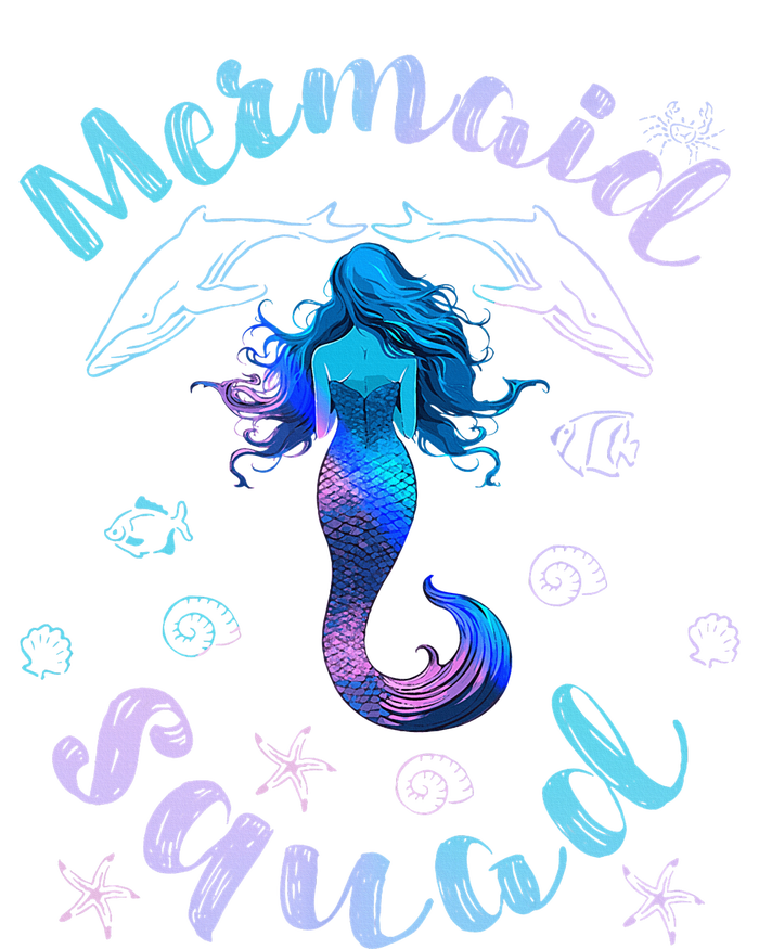 Mermaid Birthday Squad Party Matching T-Shirt