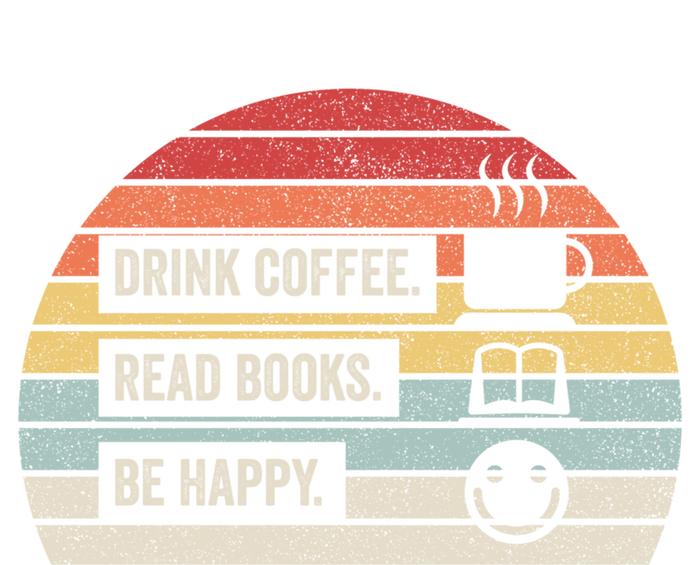 Vintage Retro Coffee Read Books Be Happy Great Gift Tote Bag