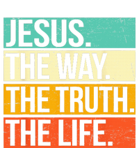 Retro Jesus The Way Truth Life Christian Bible T-Shirt