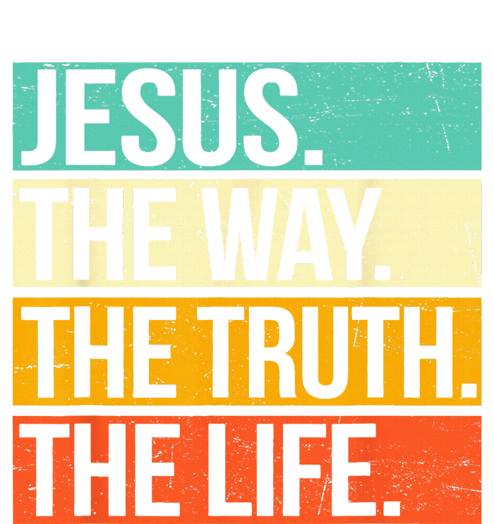 Retro Jesus The Way Truth Life Christian Bible T-Shirt