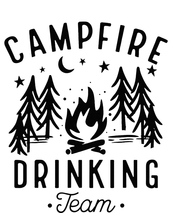 Campfire Drinking Team Happy Camper Camping Lover T-Shirt