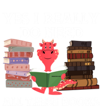 Yes I Really Do Need All These Books Funny Dragon Reading Cute Gift Tie-Dye T-Shirt