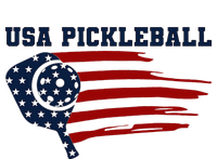 USA Flag Pickleball Design T-Shirt