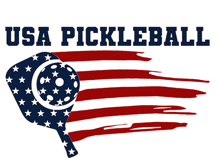 USA Flag Pickleball Design T-Shirt