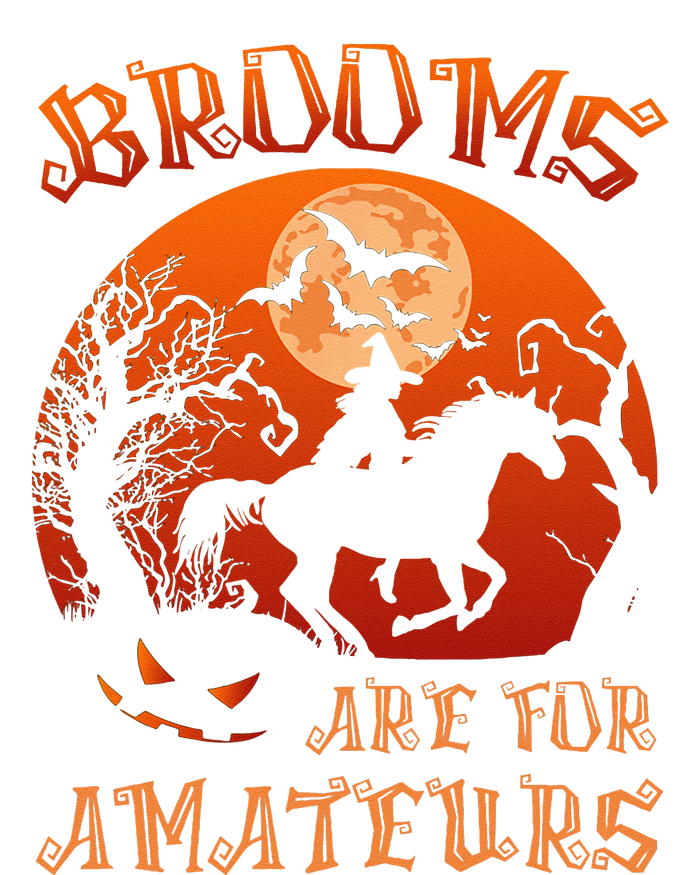 Brooms Are For Amateurs Witch Riding Horse Halloween Women Mousepad