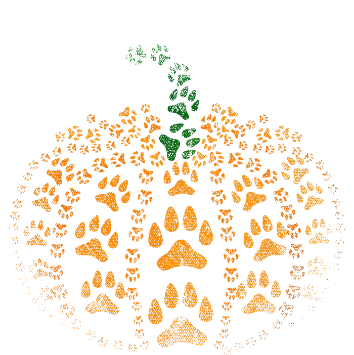 Pet Paw Print Pumpkin Women's T-Shirt