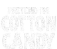 Pretend Im Cotton Candy Easy Halloween Costume Women's Crop Top Tee