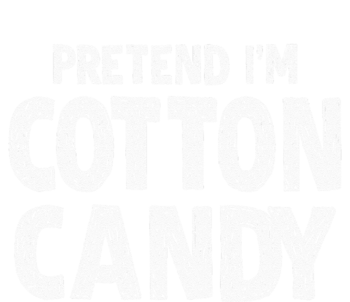 Pretend Im Cotton Candy Easy Halloween Costume Women's Crop Top Tee