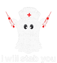 I Will Stab You Ghost Pumpkin Nurse Tote Bag