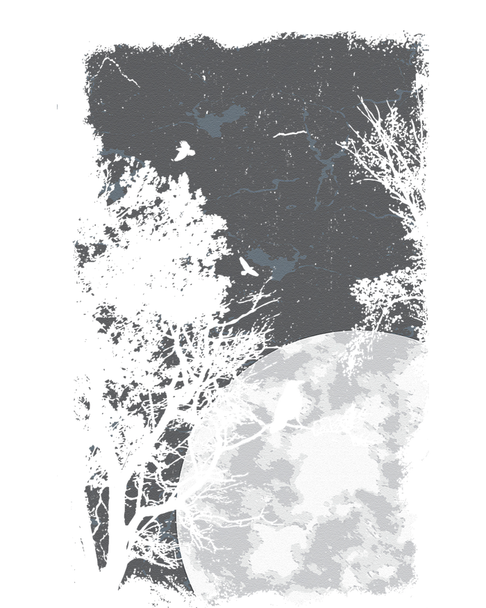 Full Moon Crow Gloomy Forest Costume Awesome Halloween Gift Toddler Long Sleeve Shirt