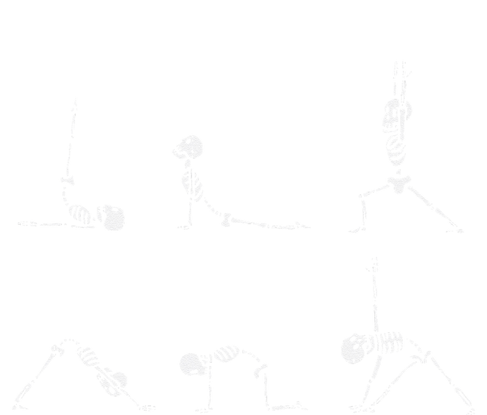 Yoga Skeletons Asana Namaste Funny Meditation Halloween Yogi T-Shirt