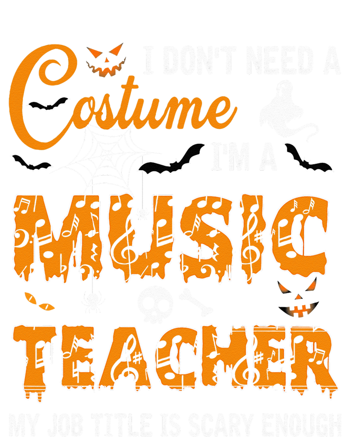 I Dont Need A Costume Im A Music Teacher Halloween Gift Flexfit Unipanel Trucker Cap