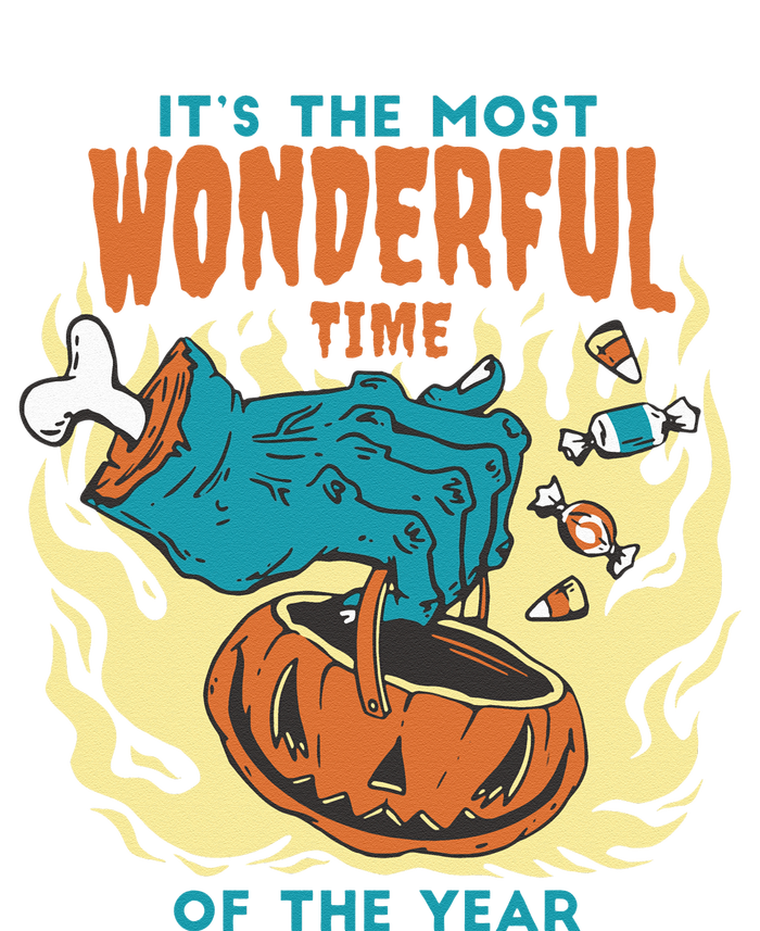 Its The Most Wonderful Time Of The Year Funny Halloween Full-Length Apron With Pockets