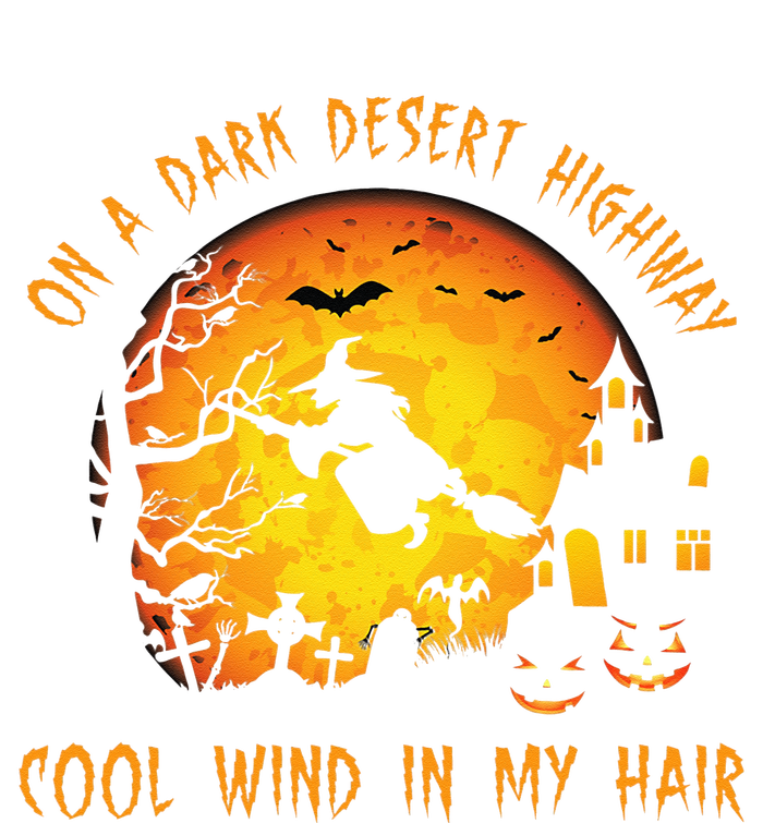 On A Dark Desert Highway Cool Wind In My Hair Witch V-Neck T-Shirt