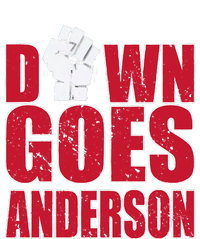 DOWN GOES ANDERSON FUNNY BASEBALL Softstyle Adult Sport Polo