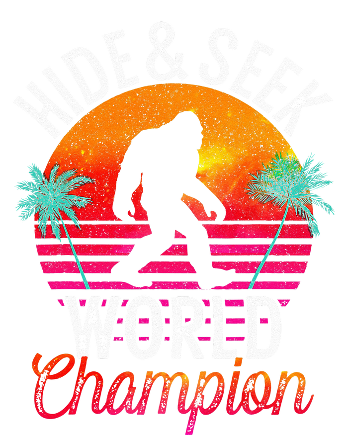 Bigfoot Hide And Seek World Champion Sasquatch Retro Vintage Wool Snapback Cap