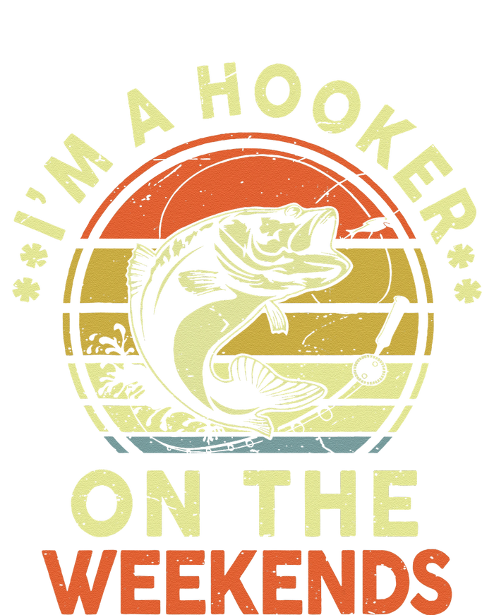 Hooker On The Weekend Father Day Gift Funny Bass Dad Fishing Coaster