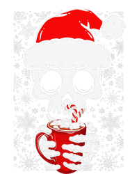 Christmas Skeleton Drinks Cocoa Santa Claus Skeleton Cooling Performance Crew T-Shirt