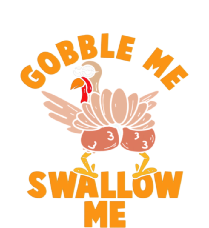 Gobble Me Swallow Funny Thanksgiving Turkey Cooling Performance Long Sleeve Crew