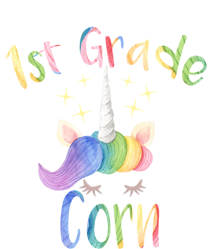 1St Grade Corn First Grade Teacher Unicorn Back To School Gift Canvas