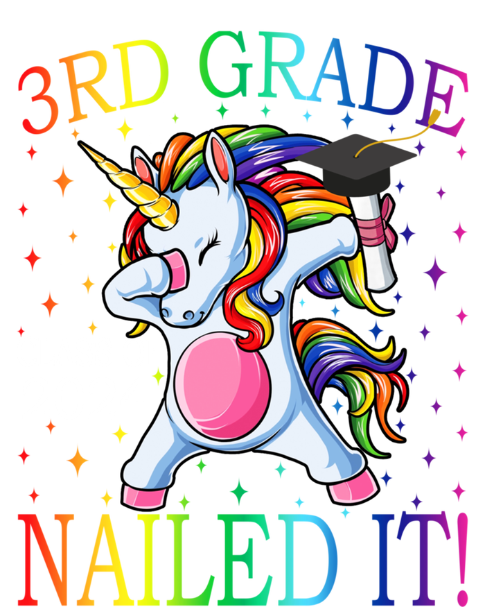 3Rd Grade Class Of 2024 Nailed It Unicorn Gift T-Shirt