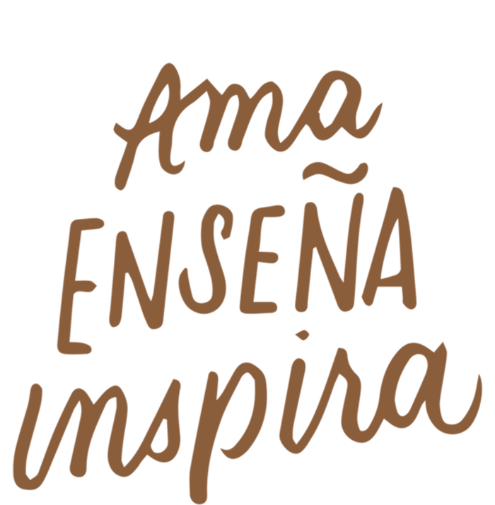 Ama Ensena Inspira Love Teach Inspire Spanish Teacher Funny Gift Ladies Essential Flowy Tank