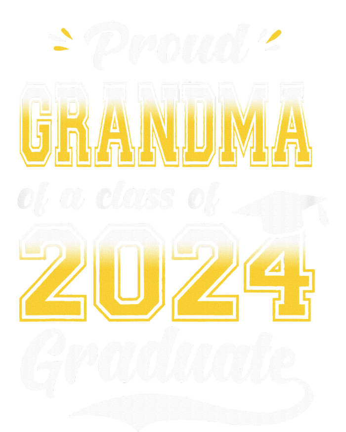 Proud Grandma Of A Class Of 2024 Graduate Senior 24 Nana Short Acrylic Beanie