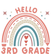 Hello 3rd Grade Rainbow Heart Back To School Teachers T-Shirt